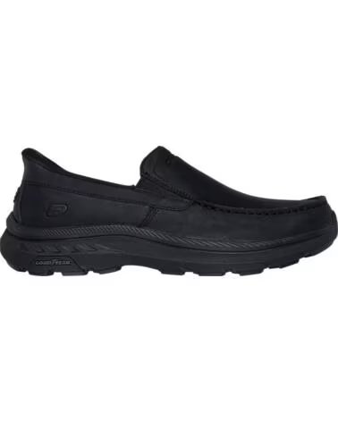 SKECHERS POLLARD - OSGOOD SCHWARZ LEDER NEGRO