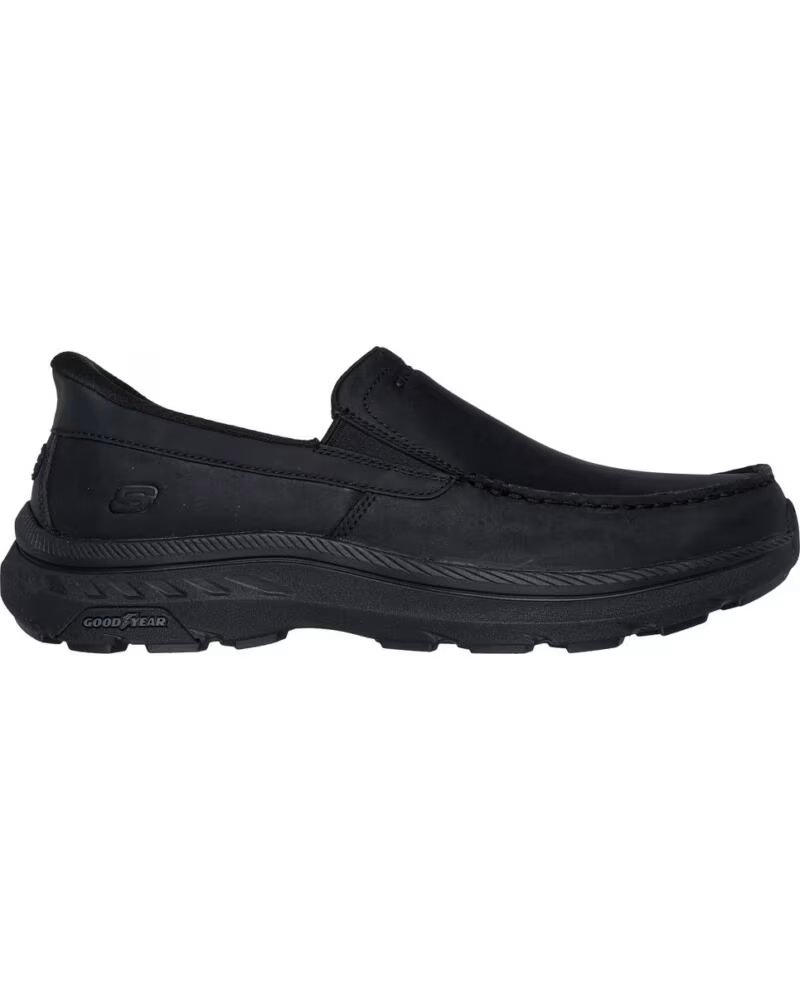 SKECHERS POLLARD - OSGOOD SCHWARZ LEDER NEGRO