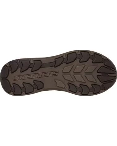 SKECHERS POLLARD OSGOOD CHAUSSURES EN CUIR MARRON