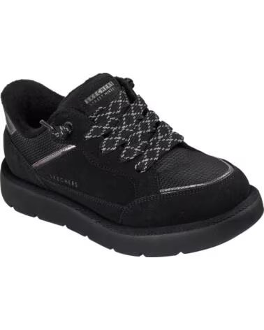 SKECHERS KEEPSAKES COZY STREET HIKER PRETA NEGRO