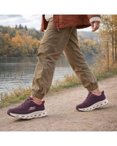 SKECHERS GO WALK GLIDE-STEP 20 - KRIS DAMEN SNEAKER BORDEAUX GRANATE