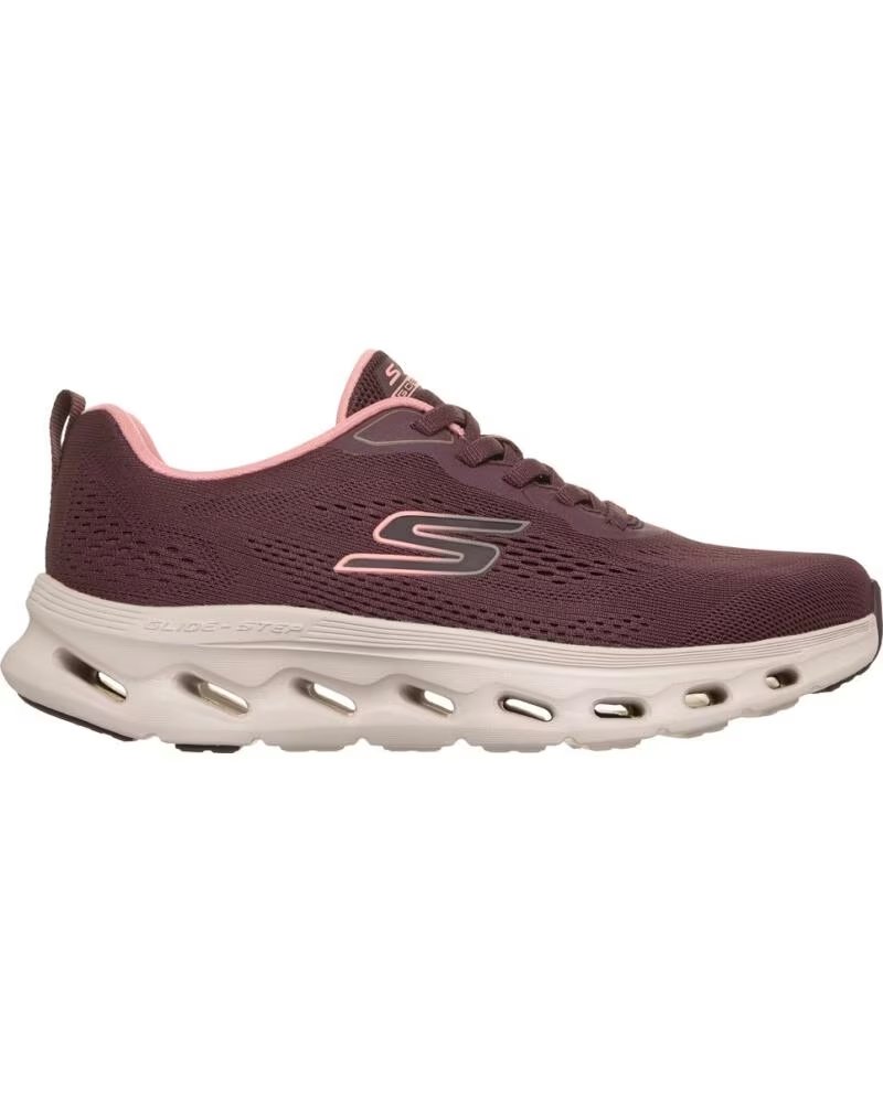 SKECHERS GO WALK GLIDE-STEP 20 - KRIS DAMEN SNEAKER BORDEAUX GRANATE