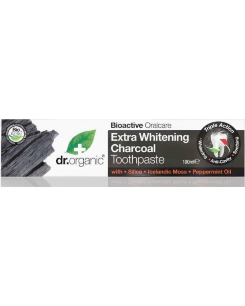 DOCTOR ORGANIC DENTIFRICE AU CHARBON ACTIF 100ML