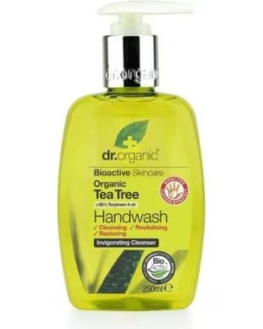 DOCTOR ORGANIC SABONETE EM GEL PARA AS MÃOS ÁRVORE DO CHÁ ORGÂNICA 250ML