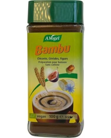 AVOGEL BAMBU BOISSON INSTANTANÉE DE CHICORÉE CÉRÉALES ET FIGUES SANS CAFÉINE