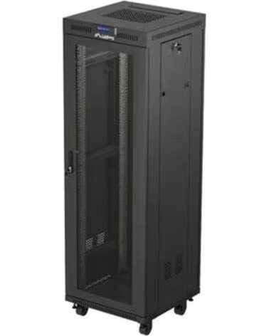 LANBERG Armario rack 19 pulgadas 37u - 600x600 flat pack puerta perforada con lcd