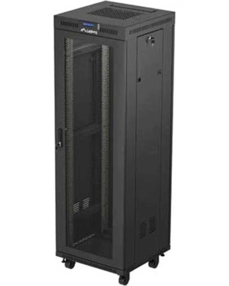 LANBERG Armario rack 19 pulgadas 37u - 600x600 flat pack puerta perforada con lcd