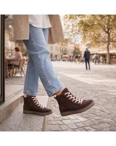 BOTINES VEGANOS DE MUJER JANA 25280 EN MARRÓN MARRON