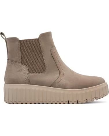 JANA 25463 BOTINES VEGANOS TAUPE CON CREMALLERA