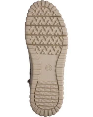 JANA 25463 BOTINES VEGANOS TAUPE CON CREMALLERA