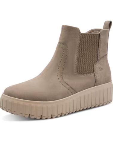 JANA 25463 BOTINES VEGANOS TAUPE CON CREMALLERA