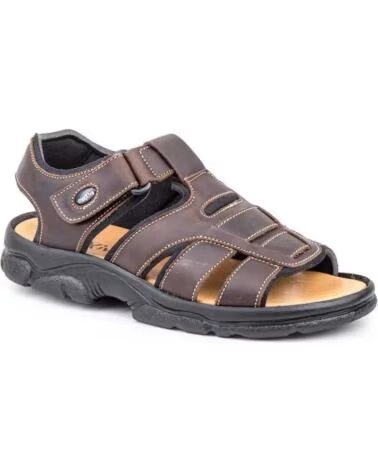MORXIVA BIO LEDER HERRENANDALEN MODELL 7013 XXL BRAUN MARRóN