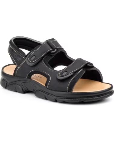 MORXIVA BIO-KALIFORNIEN-SANDALEN AUS LEDER MODELL 7001 NEGRO