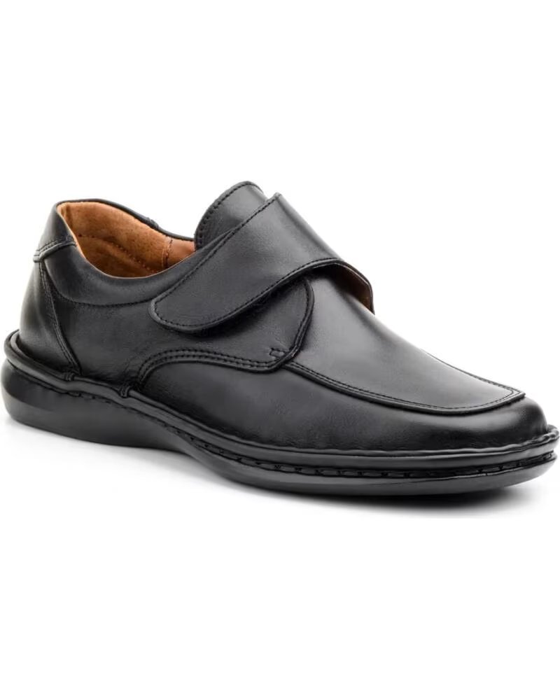 CACTUS SAPATOS DE PELE PARA HOMEM COM PALMILHA REMOVÍVEL MODELO 60300 PRETO NEGRO