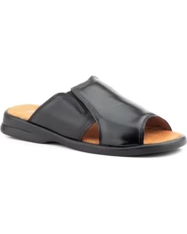 JAM Sandalias de piel para hombre modelo 1502 NEGRO