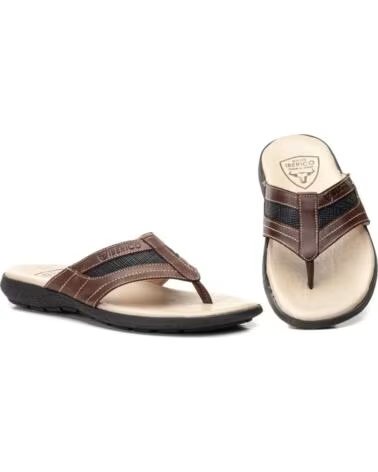 IBERICO SHOES Sandalias de piel para hombre modelo IB3021 MARRóN