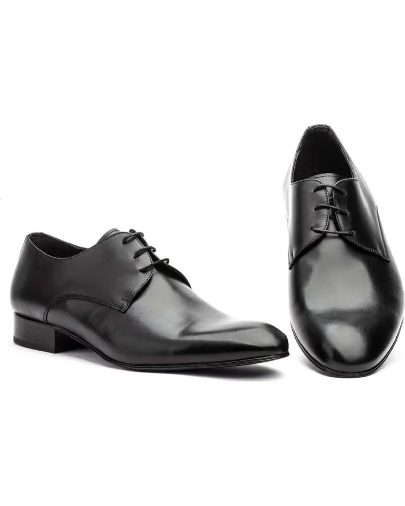 NIKKOE SAPATOS DE PELE PARA HOMEM MODELO NK3249 PRETO NEGRO