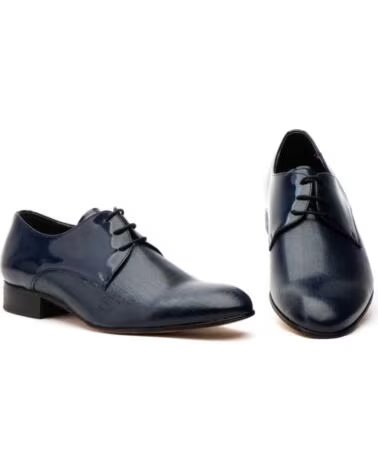 NIKKOE HERREN-LEDER-ELEGANTSCHUHE MODELL NK3247 AZUL