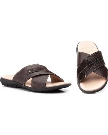 IBERICO SHOES Sandalias de piel para hombre modelo IB2023 MARRóN