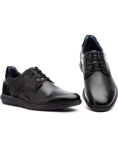 SAPATOS SOCIAIS DE COURO PARA HOMEM COM ATACADORES IBERICO SHOES MODELO TT231103B NEGRO