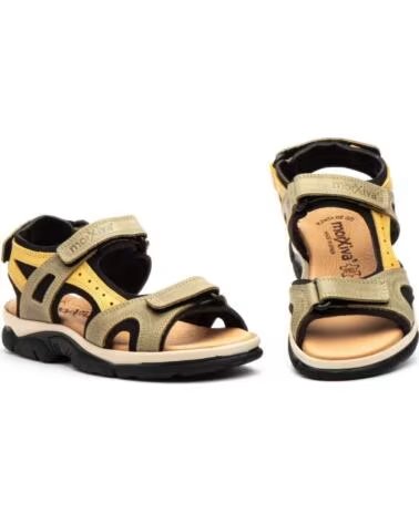 MORXIVA DAMEN-LÄNDERSANDALEN AUS LEDER MIT KLETTVERSCHLUSS MODELL 7040 VARIOS COLORES