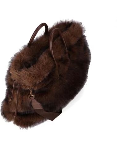 SAC À MAIN ET BANDOULIÈRE CHIKA10 PERSA MARRON MARRON-BROWN