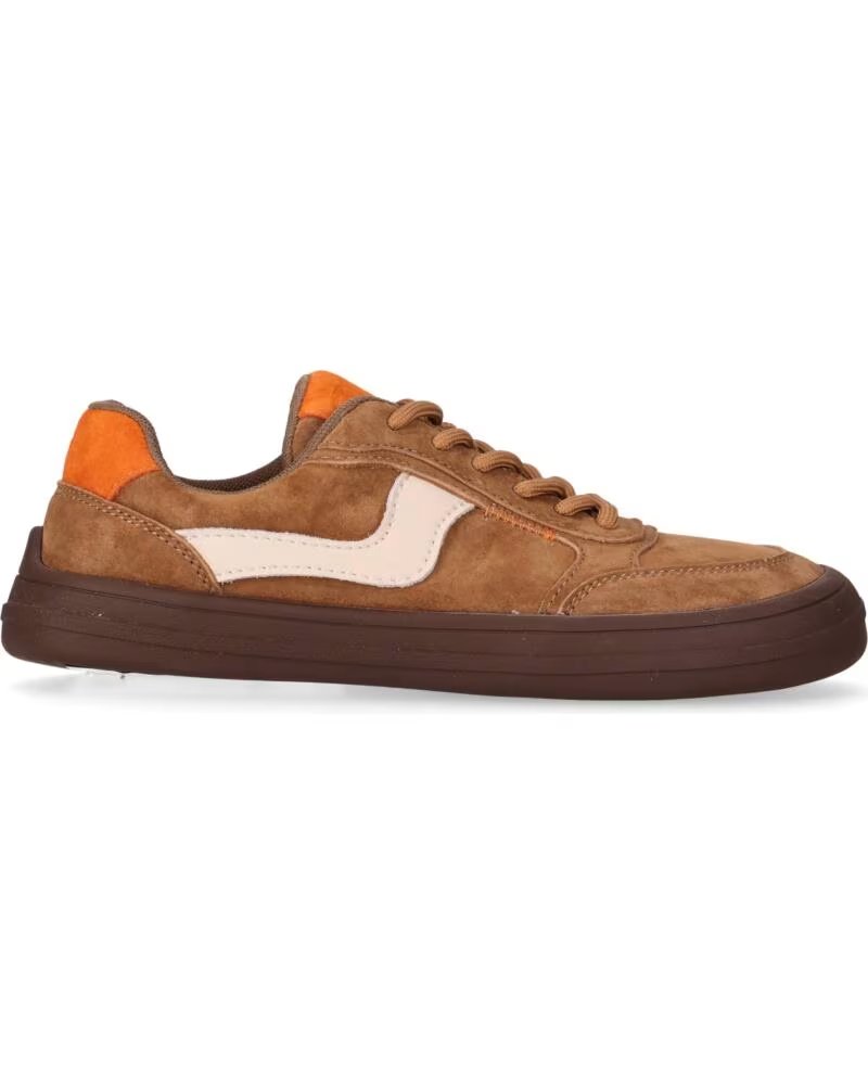 CHIKA10 BF STELLA 01S ZAPATILLAS BAREFOOT DE SERRAJE PARA MUJER CUERO-TAN