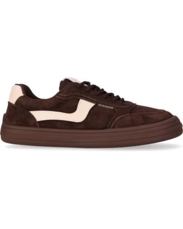 CHIKA10 BF STELLA 01S SNEAKERS BAREFOOT IN PELLE SCAMOSCIATA MARRON-BROWN