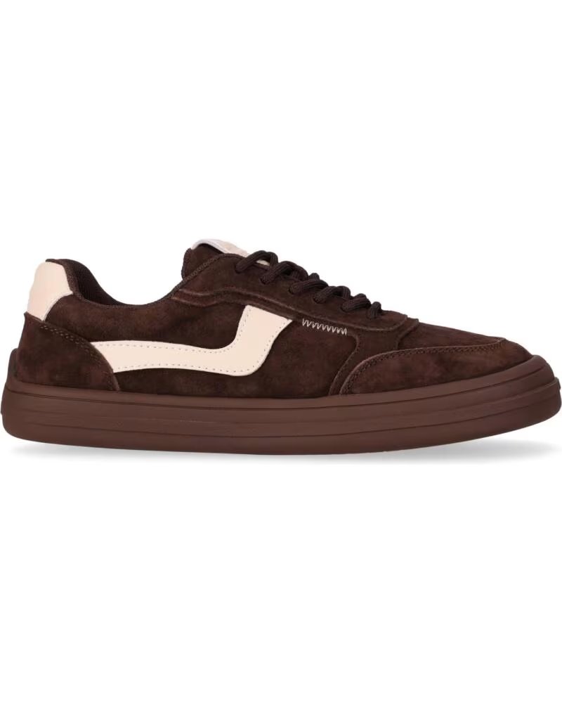 CHIKA10 BF STELLA 01S SNEAKERS BAREFOOT IN PELLE SCAMOSCIATA MARRON-BROWN