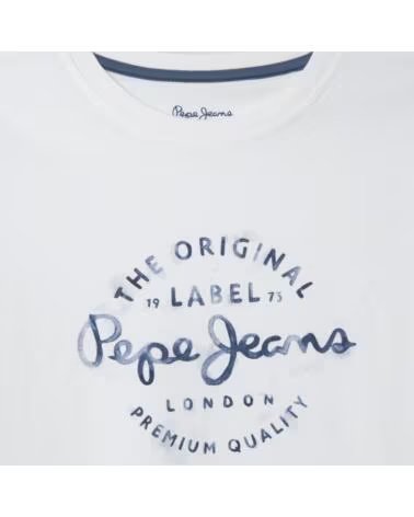 PEPE JEANS Camiseta De Manga Corta Pb5000104-800 en blanco para ninos BLANCO