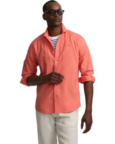 SILBON Camisas Hombre en color coral CORAL