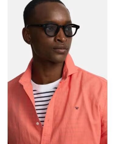 SILBON Camisas Hombre en color coral CORAL