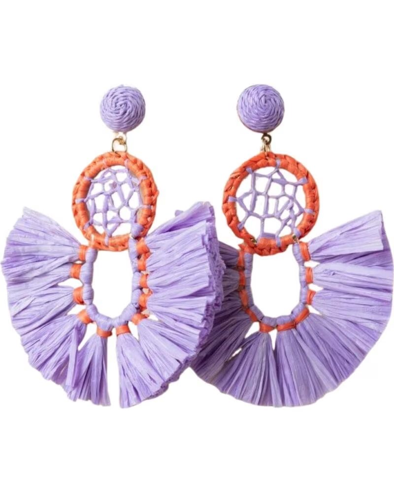 LATIDO PENDIENTES MORADOS MORADO