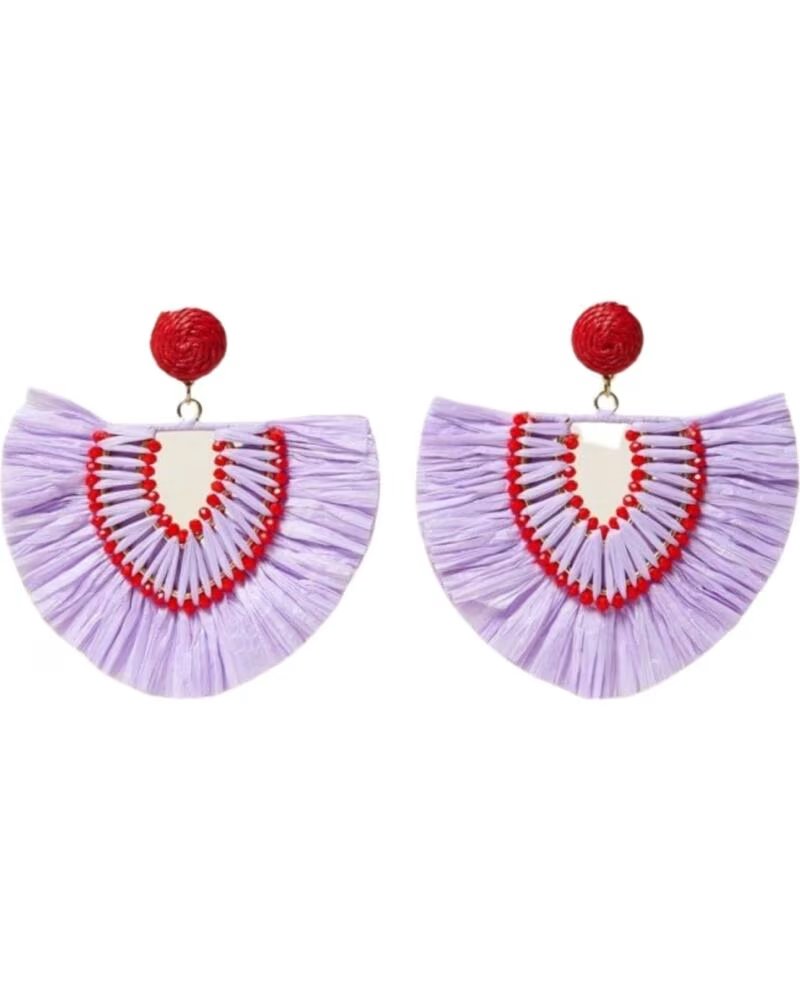 LATIDO PENDIENTES MORADOS MORADO