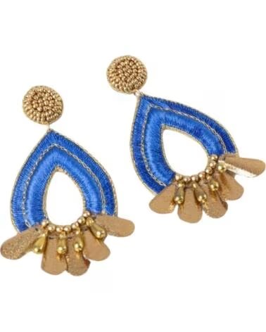 LATIDO PENDIENTES EN COLOR AZUL