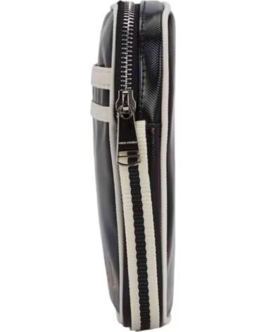 FRED PERRY CLASSIC SMALL SIDE BAG BLACK STRIPES NEGRO