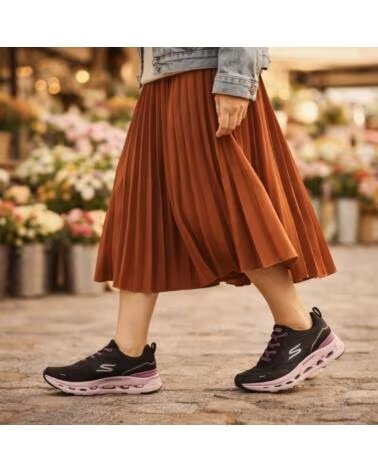 SKECHERS GLIDE-STEP ALTUS - COOL FLOW NEGRO