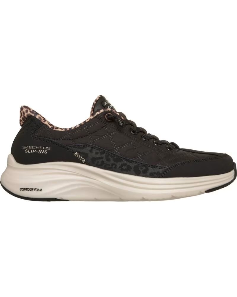 SKECHERS CONTOUR FOAM LEOPARD DREAM PRETO NEGRO
