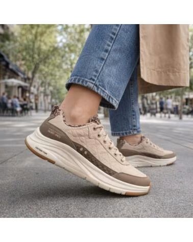SKECHERS CONTOUR FOAM-LEOPARD DREAM MARRON
