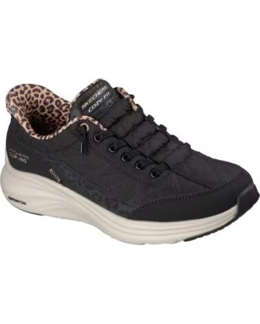 SKECHERS CONTOUR FOAM LEOPARD DREAM PRETO NEGRO