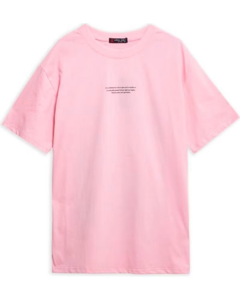 CAMISETA OVER STREET AREA ZERO TIMELESS BEAR OVERSIZED ROSA