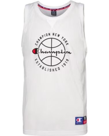 CHAMPION Camiseta blanca tirantes sleeveless hooded tee BLANCO