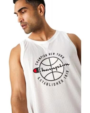 CHAMPION Camiseta blanca tirantes sleeveless hooded tee BLANCO