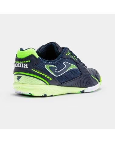 JOMA DRIBLING 2303 ZAPATILLAS DE FÚTBOL SALA MARINO Y LIMA NEGRO