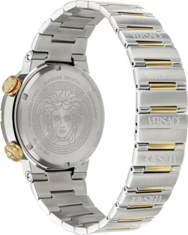 MONTRE VERSACE VE8G00424 ACIER INOXYDABLE BICOLORE GRIS