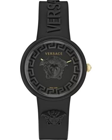 RELOJ VERSACE MEDUSA POP 3H Ø 39 MM NEGRO SILICONA VE6G00223