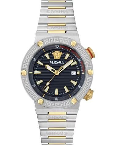 MONTRE VERSACE VE8G00424 ACIER INOXYDABLE BICOLORE GRIS
