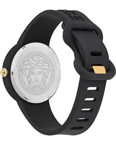 RELOJ VERSACE MEDUSA POP 3H Ø 39 MM NEGRO SILICONA VE6G00223