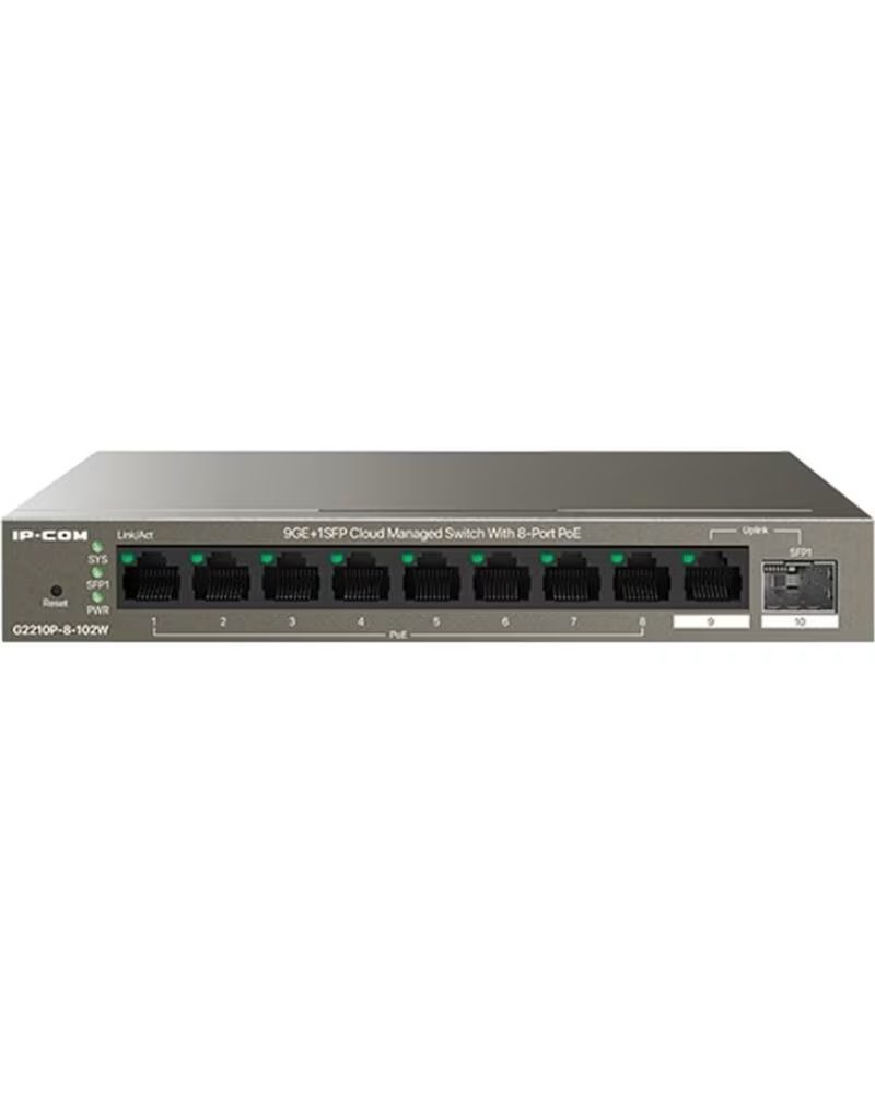 IP-COM Switch ip - com g2210p - 8 - 102w 10 puertos