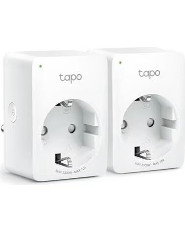 TP-LINK Enchufe inteligente wifi tapo p100 2 4ghz pack 2 unidades tp - link
